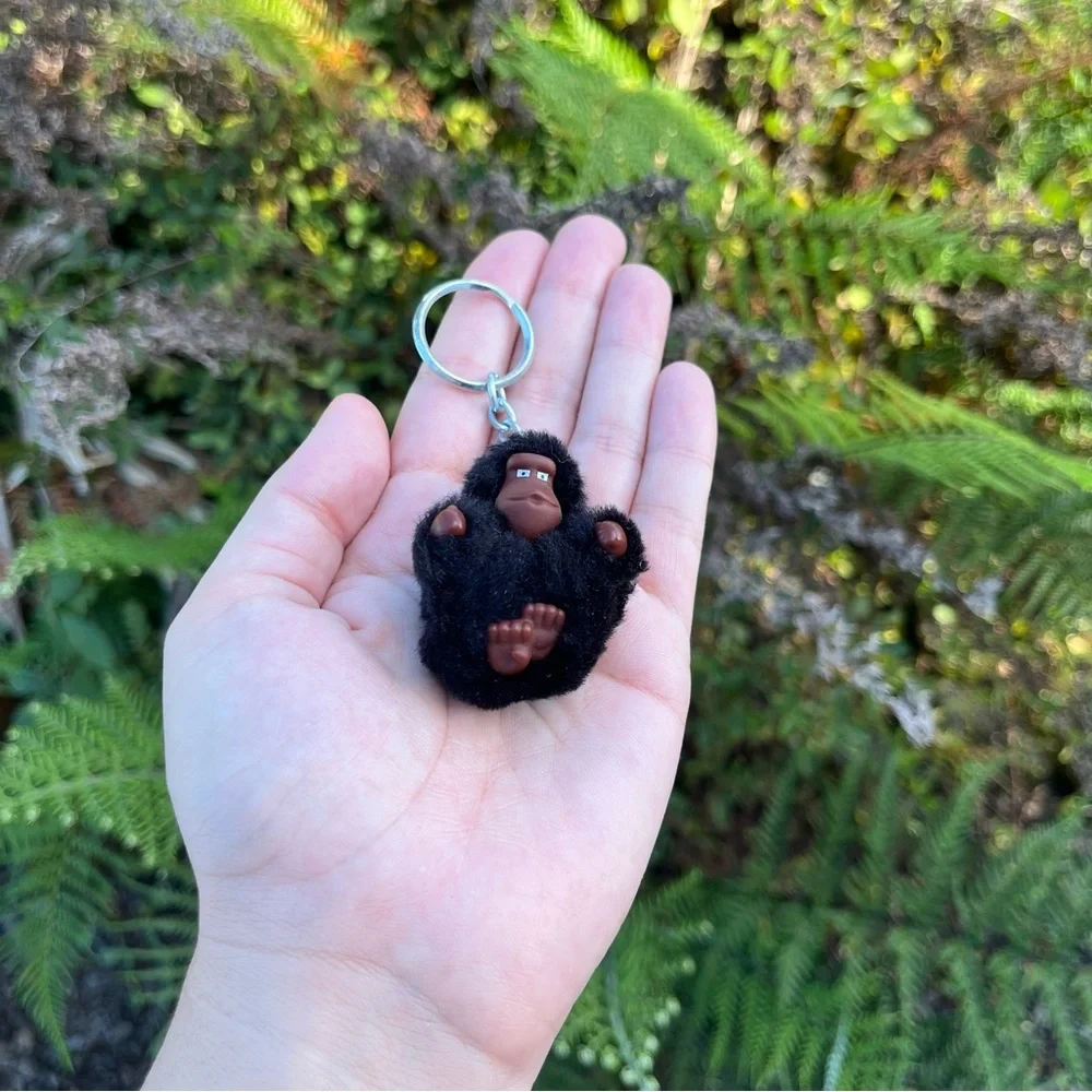 Kipling Daniel Black Gorilla Keychain